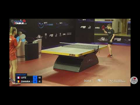 Doha 2022, U19 R16  - Elena Zaharia vs Charlotte Lutz