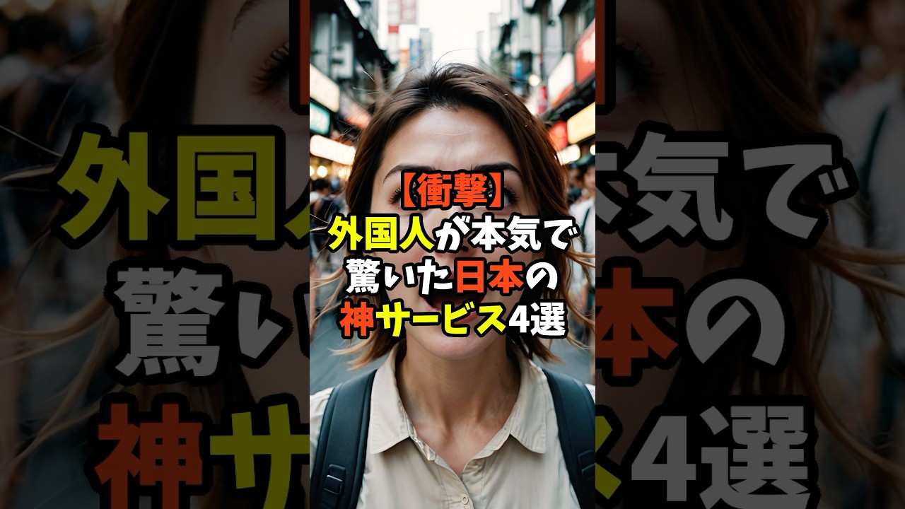 外国人が本気で驚いた日本の神サービス4選 #ショート #雑学 #日本の文化 #日本文化