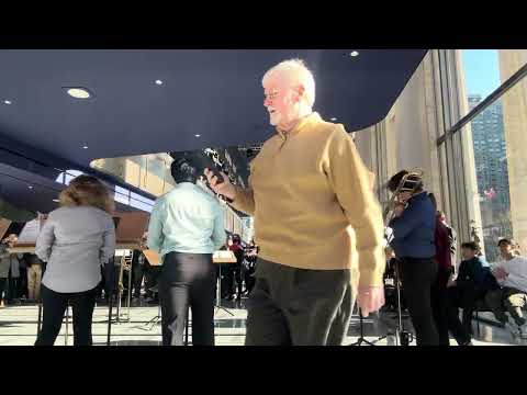 The Juilliard Trombone Choir performs holiday tunes with Joe Alessi in David Geffen Hall 12/16/23