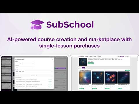 Overview of a new platform for creating courses - SubSchool