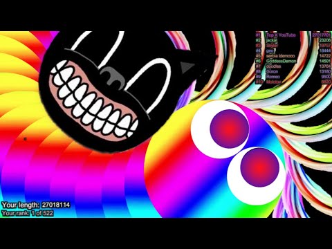 Slither.io A.I CARTOON CAT Vs GIANT Pro Snakes - Epic Skin Slitherio Vip Gameplay - World Record