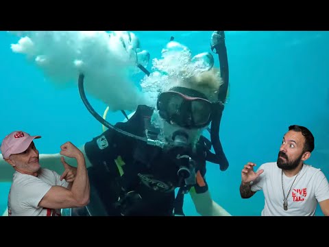 Divers React to Equipment failures captured underwater