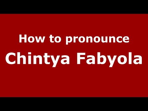 How to pronounce Chintya Fabyola (Indonesia/Indonesian) - PronounceNames.com