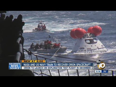 NASA, U.S.Navy train to recover Orion spacecraft