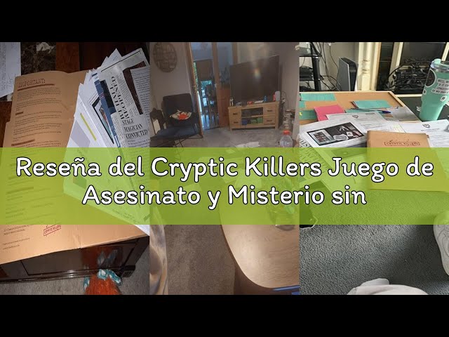Vídeo relacionado con Cryptic Killers Juego de Misterio de Asesinato sin Resolver - Archivos de Caso frío Investigación Detective Pistas/evidencia - Resuelve el Crimen - para individuos, Noches de Citas y Grupos de Fiesta