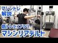 【肩トレ解説、三角筋後部】マシンリアデルト【筋トレライブラリー】