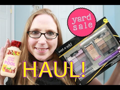 Yard Sale HAUL + I won an Ulta Gift Card @ The Yard Sale?!?!