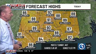 FORECAST: Hot tomorrow, then a weekend storm threat prompting a First Alert Weather Day