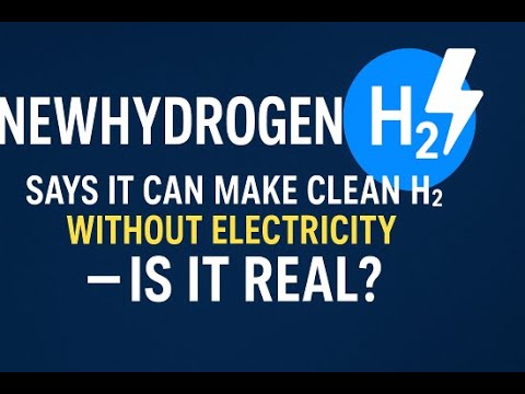 NewHydrogen Says It Can Make Clean H₂ Without Electricity