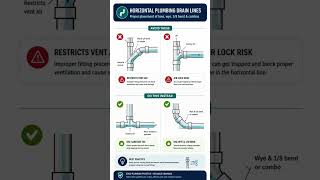 Horizontal Plumbing Drain Line #Shorts