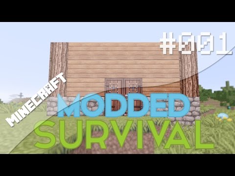 Minecraft Modded Survival - Episode #001 - Home Sweet Home ( Feed The Beast - Direwolf20 )