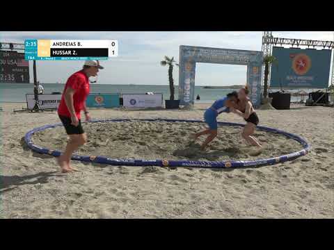 Round 2 Women's BW - 70 kg: B. ANDREIAS (ROU) v. Z. HUSSAR (USA)