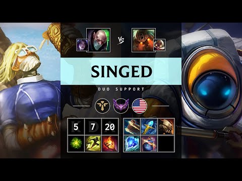 Singed Support vs Nautilus - NA Master Patch 25.19