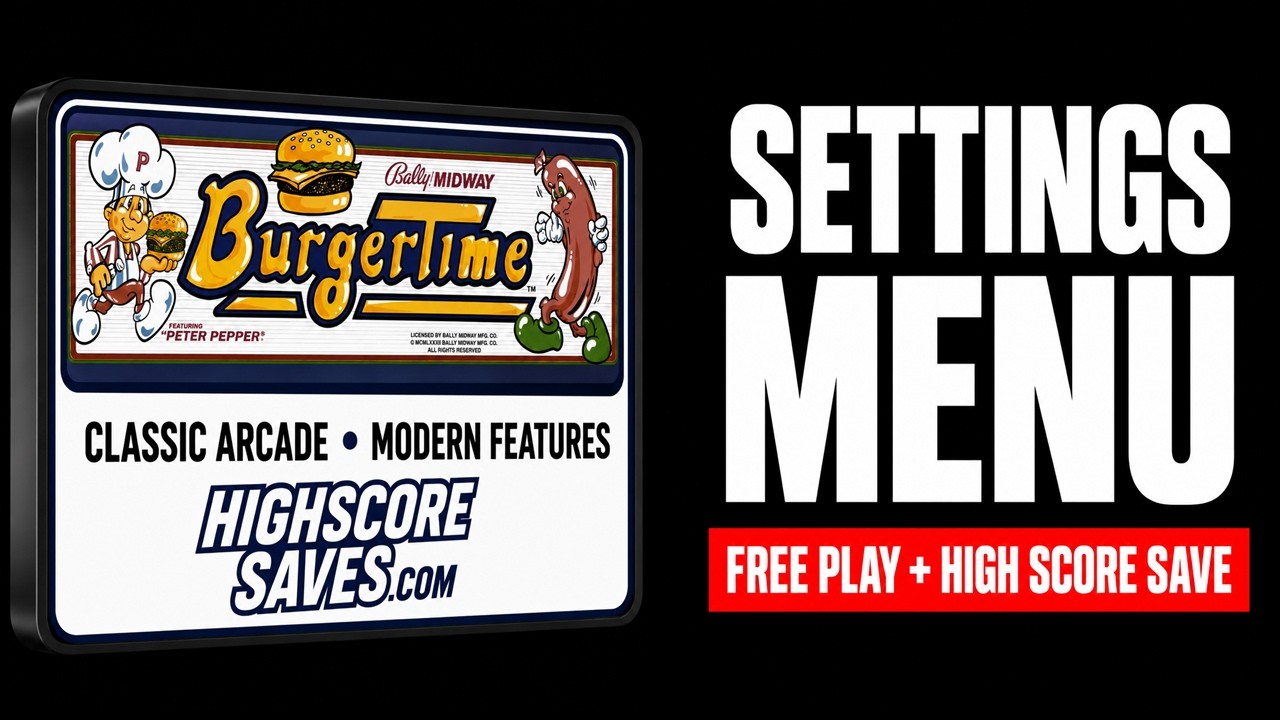 Burgertime settings menu video guide