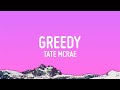 Tate McRae - greedy (Lyrics)