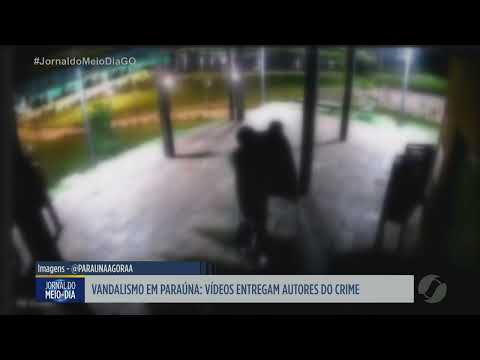 Câmeras ajudam a identificar suspeitos de atos de vandalismo em Paraúna
