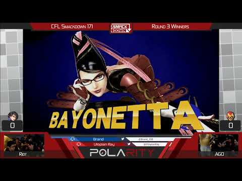 CFL Smackdown 171 WiiU - WSGP | Riot (Bayonetta) vs WSGP | AGO (Falcon) - Winners R3
