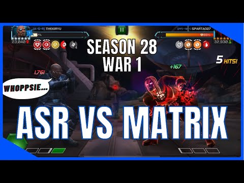 ASR Vs Matrix! Alliance War 1, Season 28! Let The Games Begin!