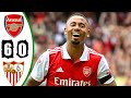 Arsenal vs Sevilla 6 - 0 All Highlights & All Goals Comments Emirates Cup 2022 HD