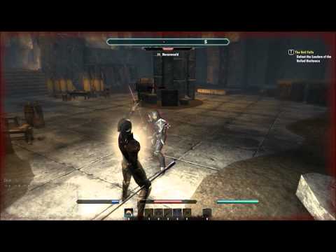 The Elder Scrolls Online:TESO-EP41-Ziggy heads into to Veiled Keep. Combat and death.