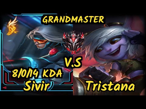 Kobbe (SIVIR) vs TRISTANA - 8/0/14 KDA BOTTOM ADC GAMEPLAY - EUW Ranked GRANDMASTER