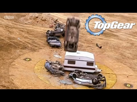 VOLVO KILLS CARAVAN with CAR CANNON Top Gear | 4K 60fps AI Upscale #topgear #thegrandtour