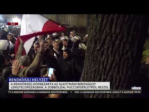 Káosz Lengyelországban, tömegek vonultak utcára - HírTV