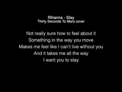 Thirty Seconds To Mars - Stay Lyrics (Rihanna) in the Live Lounge