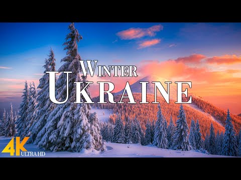 Winter Ukraine 4K Ultra HD • Stunning Footage Ukraine, Scenic Relaxation Film with Calming Music.
