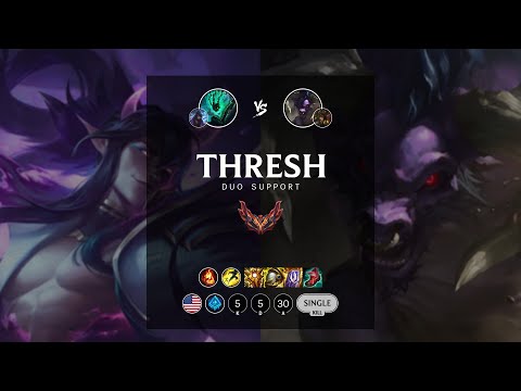 Thresh Support vs Alistar - NA Grandmaster Patch 12.9