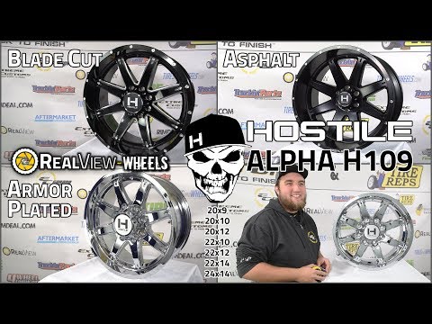 RealView - Hostile Alpha H109 | Armor Plated, Asphalt, & Blade Cut | 20x9-24x14