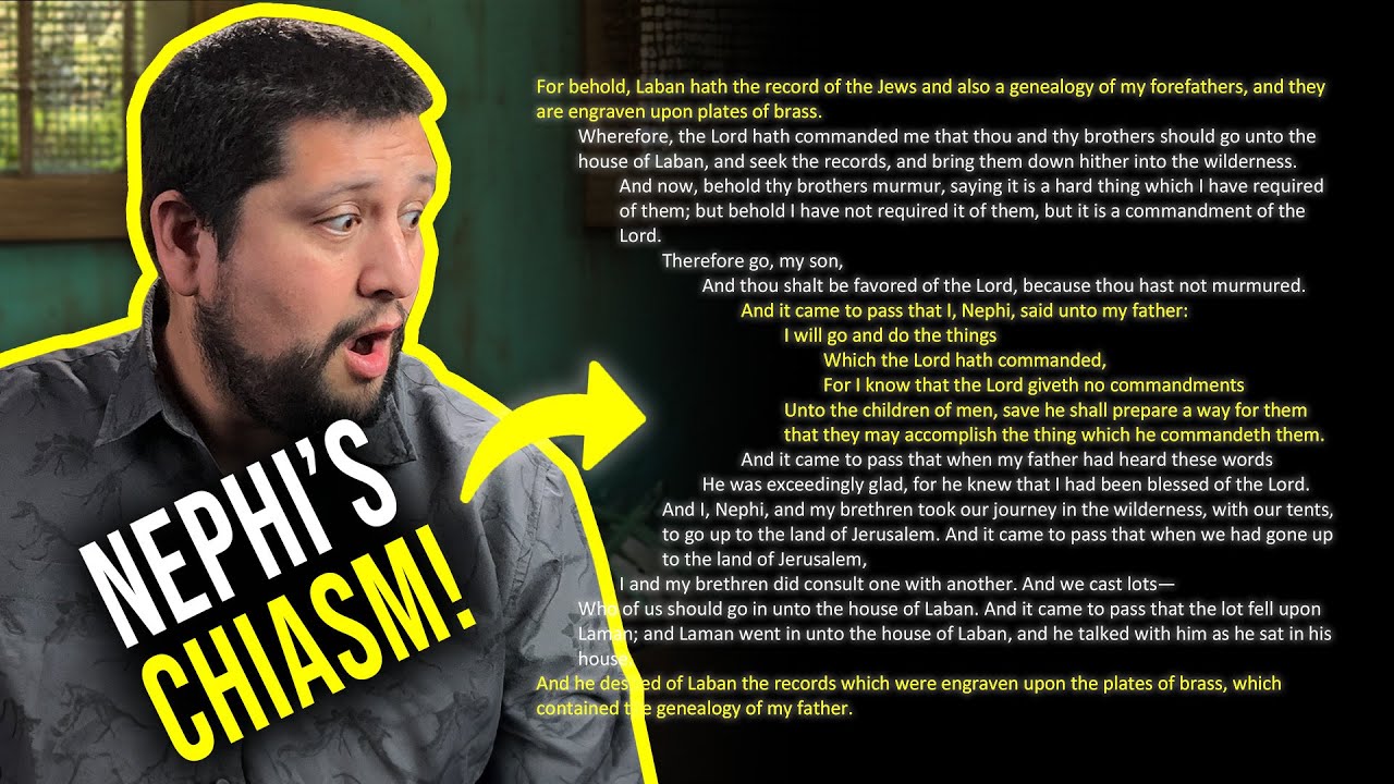 Book of Mormon Evidence Nephi's Complex Chiasm in 1 Nephi 3 Book of