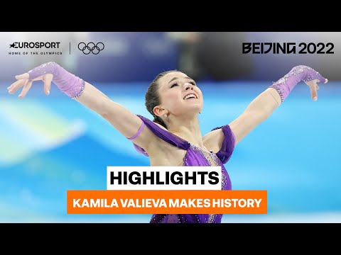 Kamila Valieva Makes History To Send Russian OIympic Committee Top | 2022 Winter Olympics