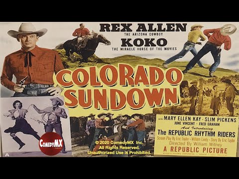 Colorado Sundown (1952) | Full Movie | Rex Allen | Koko | Mary Ellen Kay | William Witney