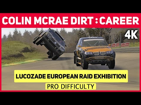 Colin McRae DiRT in 4K - Career - #56 Lucozade European RAID Exhibition - Pro Difficulty
