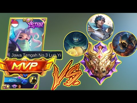 LUO YI SOLO RANK MYTHCAL GLORY CARRY TEAM | LUO YI BEST BUILD| TOP 1 GLOBAL LUO YI | MOBILE LEGENDS