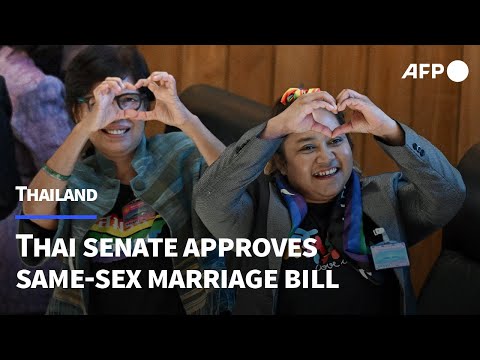 Video Thumbnail: Thai senate approves same-sex marriage bill | AFP
