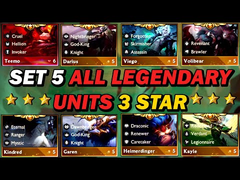 ALL 5 COST 3 STAR UNITS! TFT SET 5 | Teamfight Tactics Reckoning