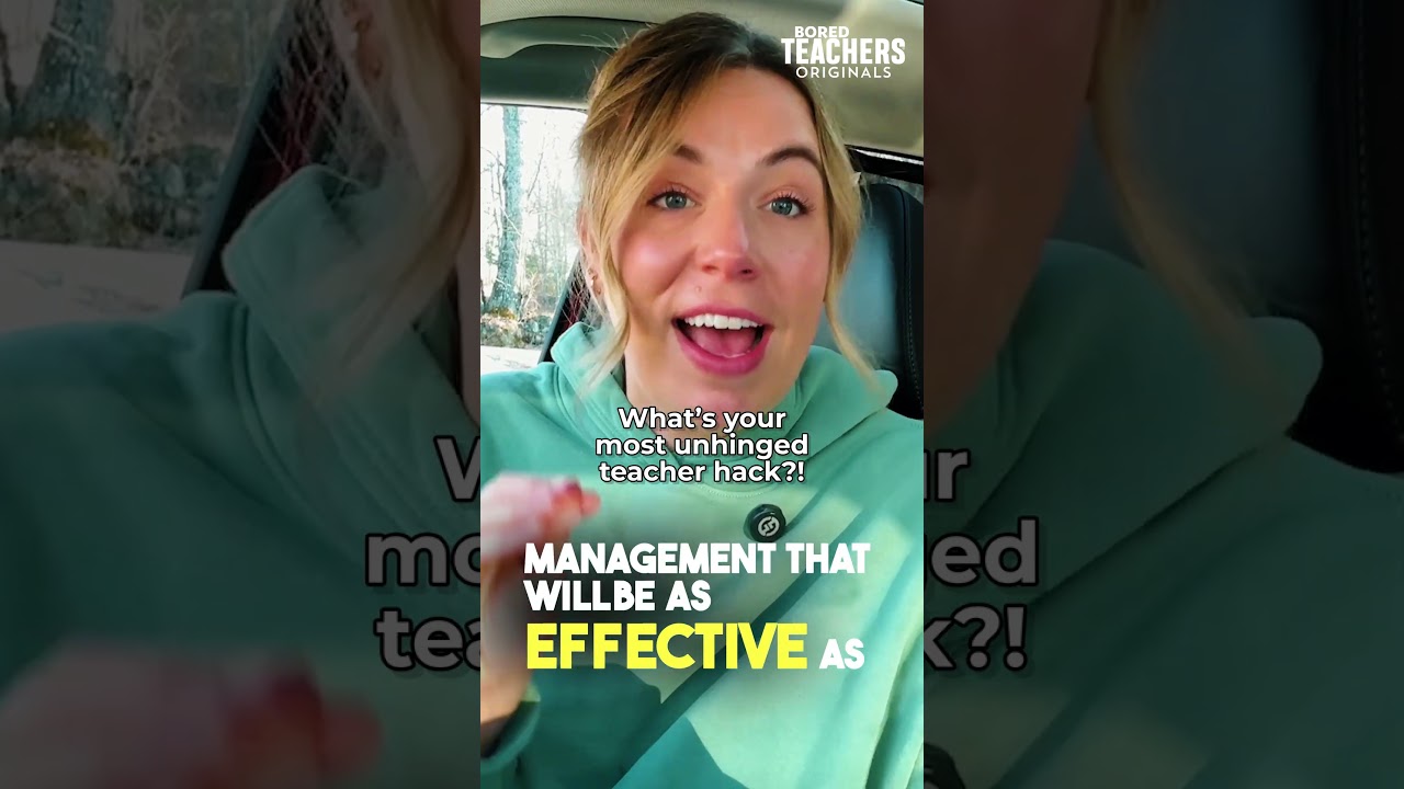 Drop your most unhinged teacher hack below 👇🏼