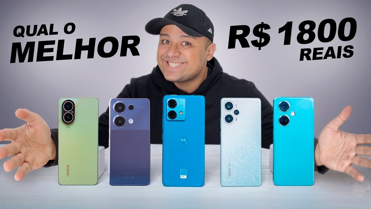 Melhores CELULARES até R$1800 de CADA MARCA em 2024!