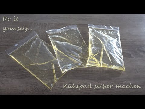 Make your own cooling pad - DIY cooling pack