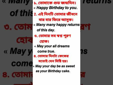 Wish your birthday 🎂 in English in these 5 ways || #shorts