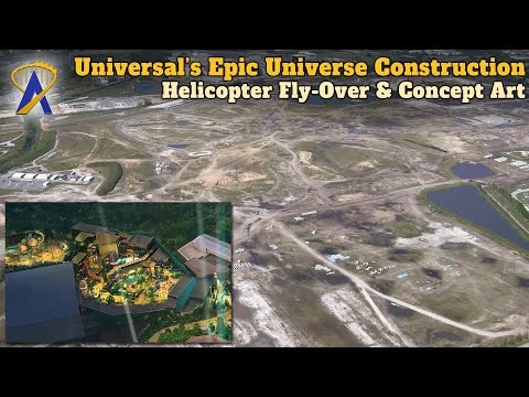Universal's Epic Universe Construction Progress Fly-Over