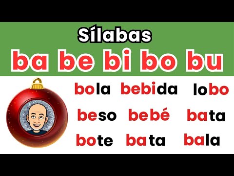 Sílabas ba be bi bo bu. ¡Aprende a leer conmigo! lección 15
