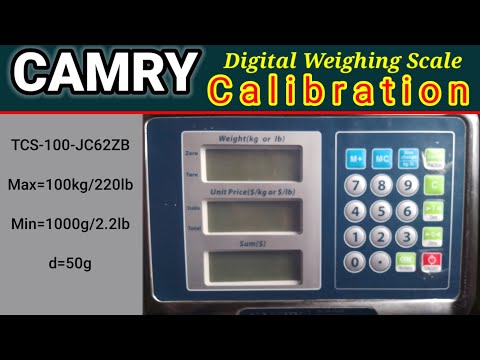CAMRY Scale Calibration for TCS-JE/JC Series || Camry TCS-100-JC62ZB calibration instructions