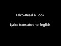 Read a Book by Falco lyrics (English Subtitles)