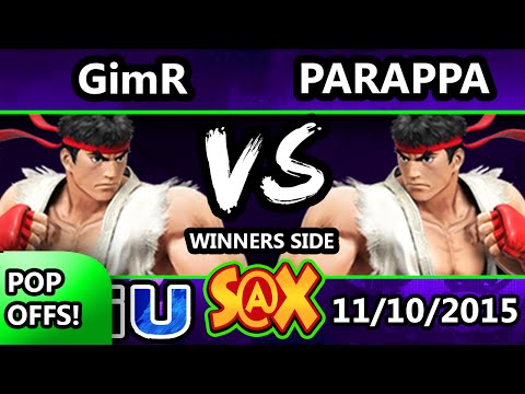 S@X 123 - VGBC | GimR (Ryu) Vs. Parappa (Ryu) SSB4 Tournament - Smash Wii U - Smash 4