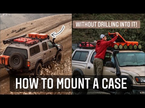 How to mount a Pelican case to your roof rack without drilling through the base!