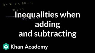 Inequalities Using Addition and Subtraction