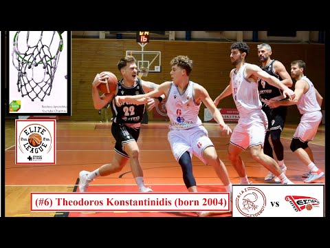 Theodoros Konstantinidis, 17(3)p 7as 5 reb 3stl [Aias Evosmou BC vs Esperos Lamias BC] (25.11.23)